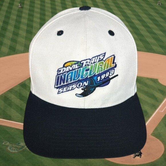 Rare Twins Enterprises 1998 Tampa Bay Devil Rays Inaugural Season Snapback Hat - Picture 1 of 13